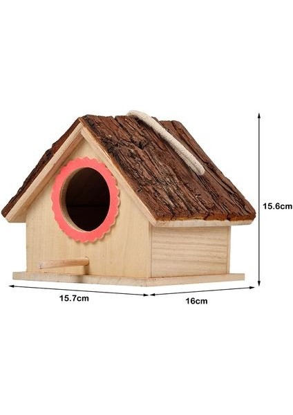 Kuş Asılı Mağara Kafesi Büyük Kuş Evi Asılı Ayakta Kuş Yuvası Ahşap Kuş Yuvaları Ev Açık Bahçe Dekor Pet Malzemeleri | Kuş Kafesleri ve Amp;yuvalar (Yurt Dışından)