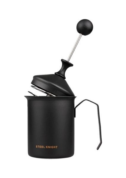 Manuel Süt Frother Süt Kremi El Pompası Frother Cappuccino Latte Kahve Köpük Sürahi (400ML) | Sütlüler (Yurt Dışından)