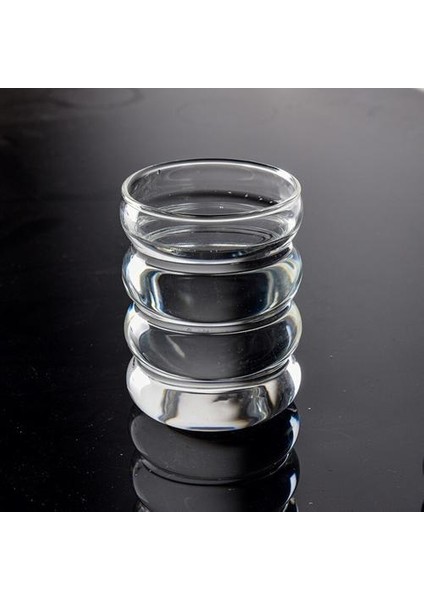 Yaratıcı Dalga Şekli Isıya Dayanıklı Cam Bardak Su Şişesi Bira Drinkware Çay Kupa Kahve Suyu Süt Çay Ev Cafe Drinkware Hediye | Bira Steins (Şeffaf) (Yurt Dışından)