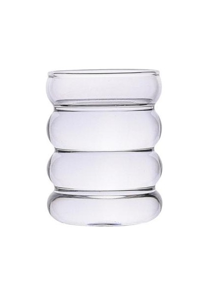 Yaratıcı Dalga Şekli Isıya Dayanıklı Cam Bardak Su Şişesi Bira Drinkware Çay Kupa Kahve Suyu Süt Çay Ev Cafe Drinkware Hediye | Bira Steins (Şeffaf) (Yurt Dışından)