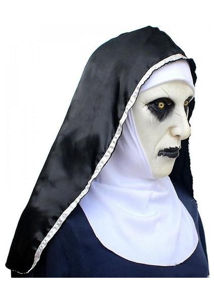 Cadılar Bayramı Rahibe Maske Korku Lateks Maskeleri Cosplay Mascarillas Valak Yüz Maskeleri Başlığı ve Dropshipping ile (Yurt Dışından) fiyatları