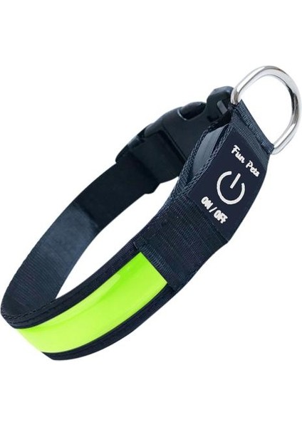 Süper Parlak USB Şarj Edilebilir LED Köpek Güvenliği Yaka - Büyük Görünürlük ve Amp; Amp;geliştirilmiş Güvenlik - 4 Renk, 3 Boyut (Yeşil, Büyük) (Yurt Dışından)
