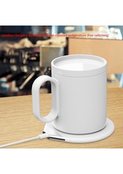 USB Kupa Isıtıcı 2 1 Evrensel Kablosuz Şarj, Kahve Fincanı Mat Isıtıcı Isıtma Sıcaklık Coaster Ofis Home | Mats & Amp;pedler (Yurt Dışından)