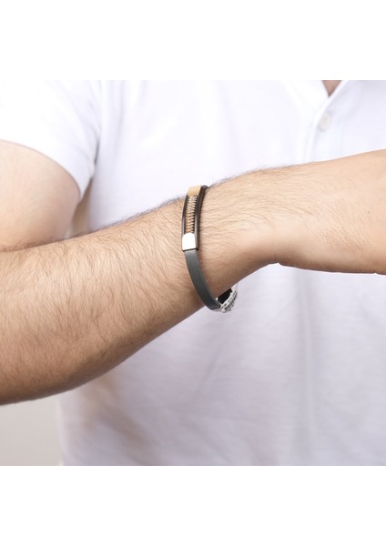 Erkek Çelik Bileklik NUR-BL05787