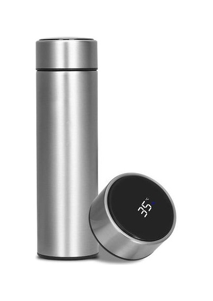 Akıllı Paslanmaz Çelik Termos Şişe Sıcaklık Ekran Vakum Şişeler Taşınabilir Seyahat Kahve Çay Thermos Термос 500ML | Vakumlu Şişeler ve Amp;termoslar (Yurt Dışından)