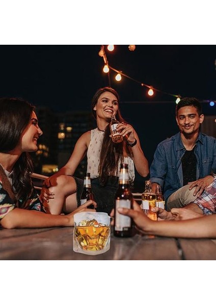 1 Adet Yaratıcı Cam Kupası Düzensiz Şekilli Viski Içme Kupası Cam Içme Kupası | Bira Steins (Yurt Dışından)