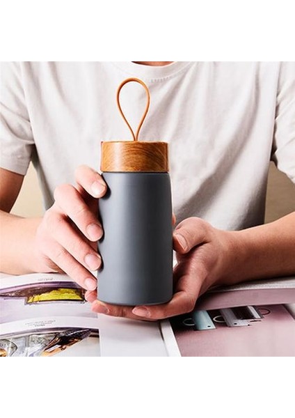 Yalıtımlı Kahve Kupa 304 Paslanmaz Çelik Tumbler Su Termos Vakum Şişesi Mini Su Şişesi Taşınabilir Seyahat Kupa Termal Kupası | Vakum Şişeleri ve Amp;termoslar (Mavi) (Yurt Dışından)