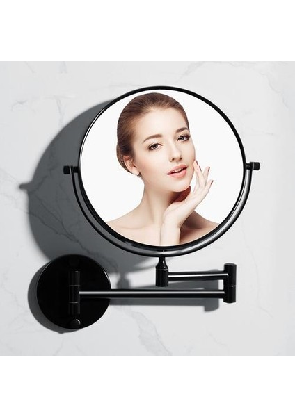 Matkap Ücretsiz Banyo Aynası Çift Yan Makyaj Vanity Tıraş Ayna Duvara Monte Katlanır Kol Yuvarlak Banyo Aksesuarları Uzatın | Banyo Aynaları (Yurt Dışından) modelleri