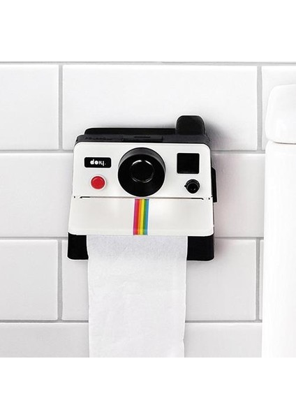 Yaratıcı Doku Kutusu Retro Polaroid Kamera Şekli Inspired Doku Kutuları Tuvalet Rulo Kağıt Tutucu Kutusu Banyo Retro Dekor | Doku Kutuları (Yurt Dışından)