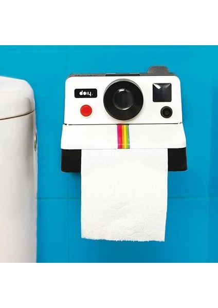 Yaratıcı Doku Kutusu Retro Polaroid Kamera Şekli Inspired Doku Kutuları Tuvalet Rulo Kağıt Tutucu Kutusu Banyo Retro Dekor | Doku Kutuları (Yurt Dışından)