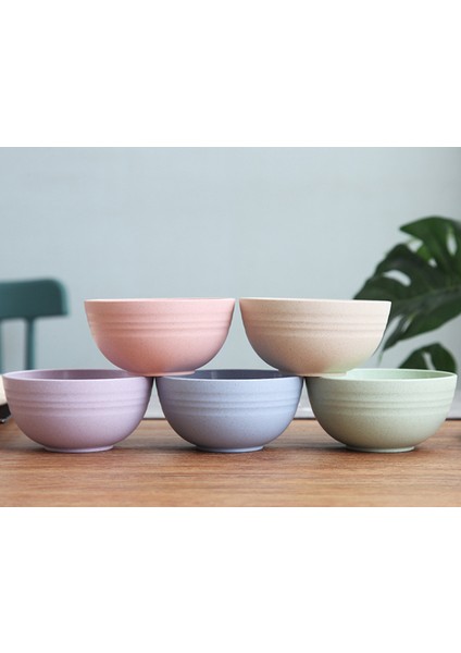 5 Adet 12 cm Buğday Saman Salatası Kaseler Kırılmaz Karıştırma Kaseler Kullanımlık Bulaşık Makinesi Mikrodalga Çorba Kaseleri Ev Mutfak Restoran | Kaseler (Yurt Dışından) modelleri