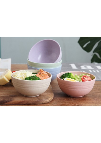 5 Adet 12 cm Buğday Saman Salatası Kaseler Kırılmaz Karıştırma Kaseler Kullanımlık Bulaşık Makinesi Mikrodalga Çorba Kaseleri Ev Mutfak Restoran | Kaseler (Yurt Dışından) fırsatları