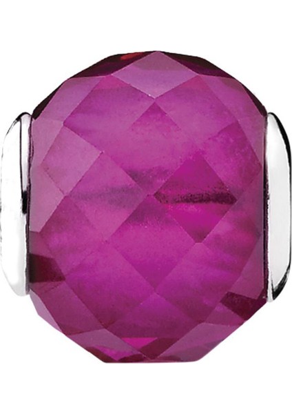 Pembe Murano Taşlı Gümüş Charm NUR-BL12454