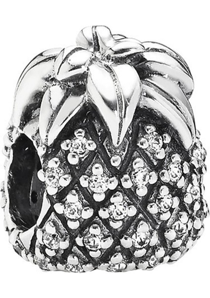 Ananas Gümüş Charm NUR-BL10001