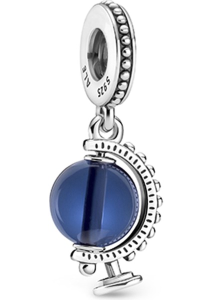 Dönen Dünya Küresi Gümüş Charm NUR-BL00311 modelleri