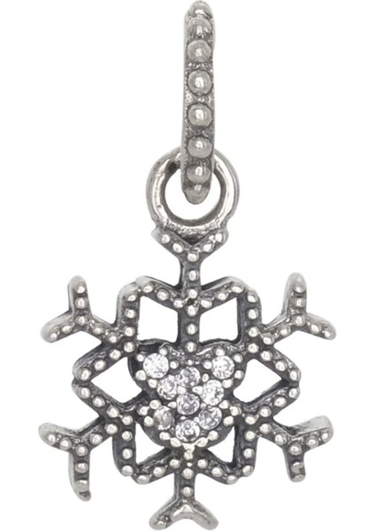 Kar Tanesi Gümüş Charm NUR-BL00067