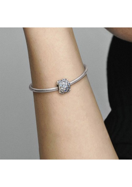 Mavi Yıldızlı Gümüş Charm NUR-BL12463 fiyatları