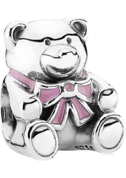 Ayıcık Gümüş Charm NUR-BL01207