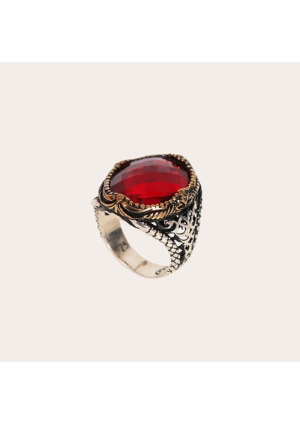 Erkek Taşlı Gümüş Yüzük NUR-YZ01148