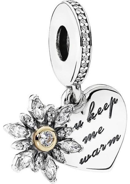 You Keep Me Warm Gümüş Charm NUR-BL00266