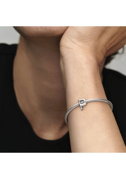 P Harfi Gümüş Charm NUR-BL00260 fırsatları