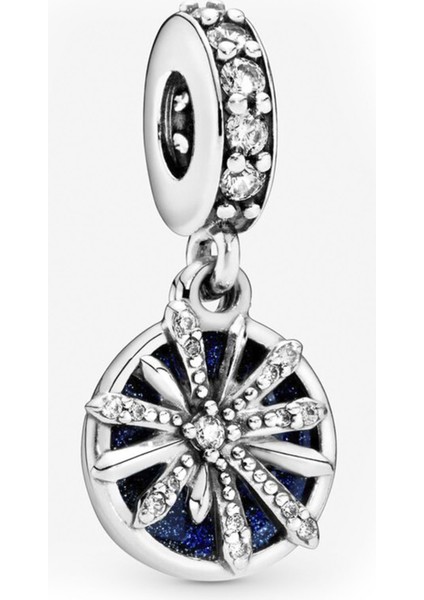 'The Best İs Yet To Come' Yazılı Sallantılı Gümüş Charm NUR-BL00242