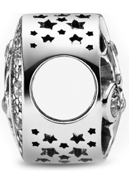 Işıltılı Ay Yıldız Gümüş Charm NUR-BL00041 fiyatları