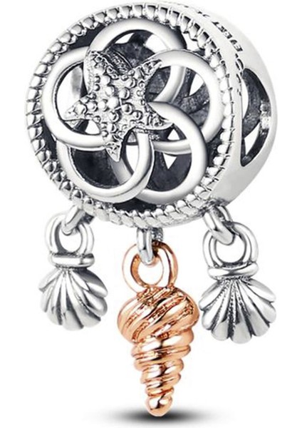 Deniz Kabuğu Gümüş Charm NUR-BL08809