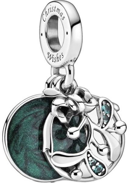 Ökse Otu Sallantılı Gümüş Charm NUR-BL08807