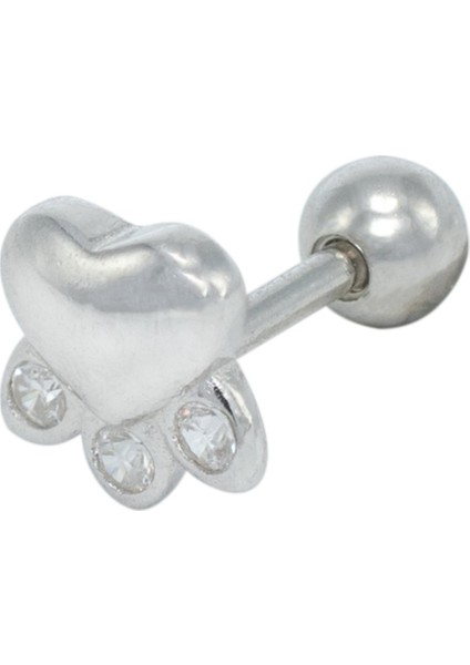 Pati Tragus Gümüş Küpe NUR-KP02038