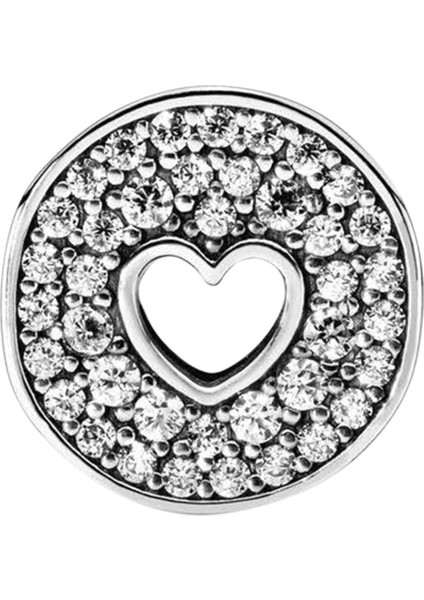 Işıltılı Yıl Dönümü Gümüş Charm NUR-BL00181