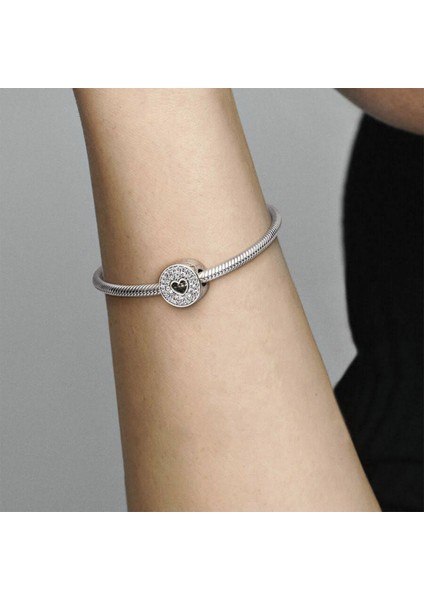 Işıltılı Yıl Dönümü Gümüş Charm NUR-BL00181 fırsatları