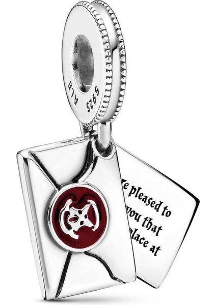 Sallantılı Mektup Gümüş Charm NUR-BL12416