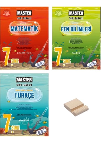 Okyanus Yayınları 7. Sınıf Master Matematik Fen ve Türkçe Soru Bankası 3lü Set