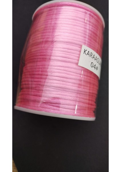 Floş Ip Pembe Renk 100 Yarda / 92 Metre( Bobin)