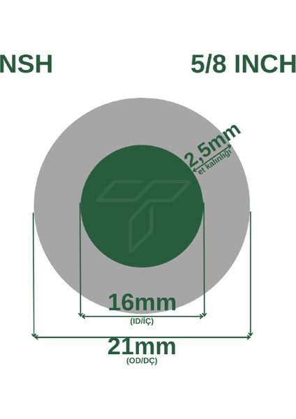 Pvc Silikonlu Naturel Su Hortumu Mavi Renk 5/8 ( İç Çap :16 Mm) 100 Metre 17 Kg