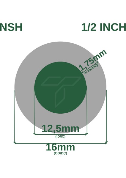 Pvc Silikonlu Naturel Su Hortumu Mavi Renk 1/2 ( Iç Çap : 12.5 Mm) 100 Metre 10 kg