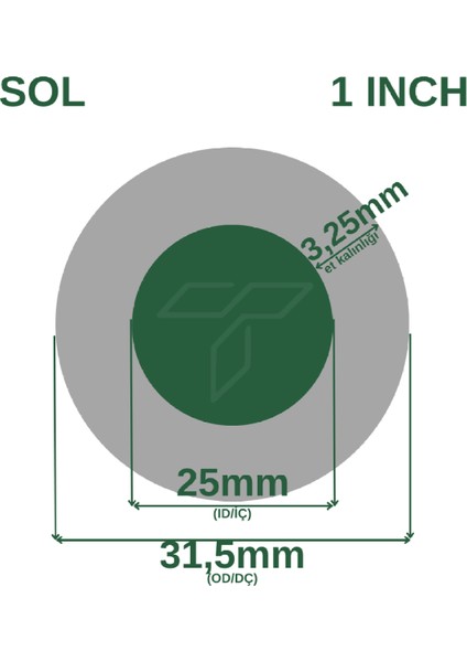 Süper Su Hortumu 1" (Iç Çap : 25 Mm) 50 Metre