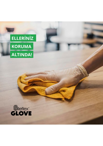 Flex Eldiven Tek Kullanımlık Pudrasız Beyaz M Beden Eldiven 2 x 100'lü fırsatları