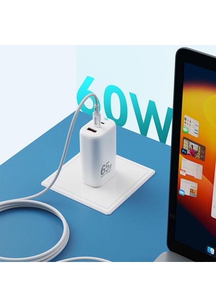 60W Usb-C'den Usb-C'ye Hızlı Şarj Kablosu