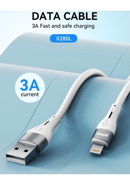 Iphone Uyumlu Şarj Aleti Kablosu 1m Lightning USB Kablosu