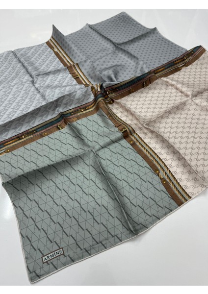 Nostalji Serisi Twill Ipek Eşarp 8519-35