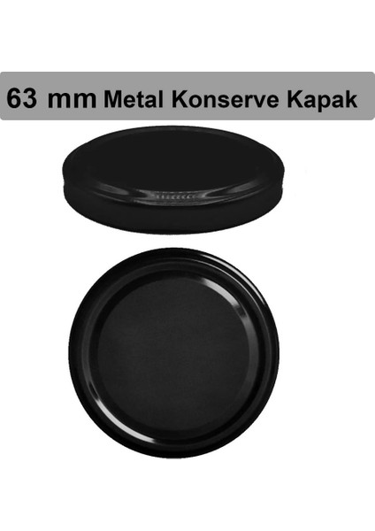 Baharatlık Kavanozu Kapağı, Metal Kapak 20 Adet 63 mm