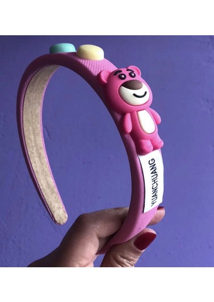 Disney Pembe Teddy Coco Bear Ayıcık Koca Ayı Taç Kız Çocuk Saç Aksesuar