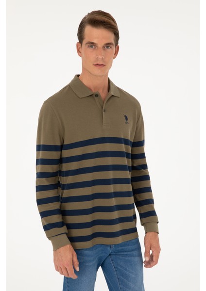 U.S. Polo Assn. Erkek Haki Sweatshirt 50270883-VR027