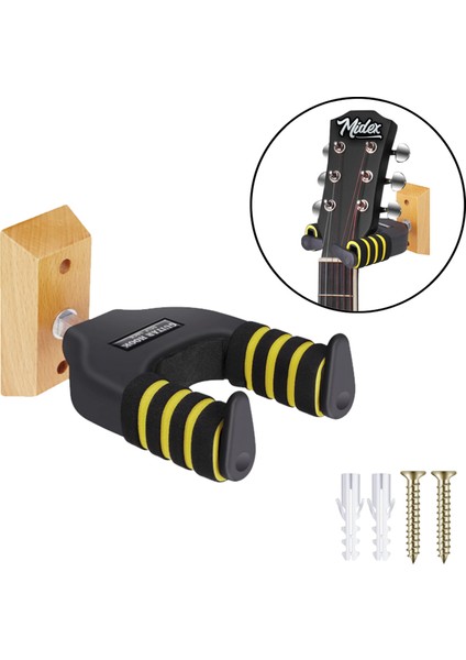 GPR-653 Profesyonel Üst Kalite Gitar Duvar Askısı Standı Aparatı