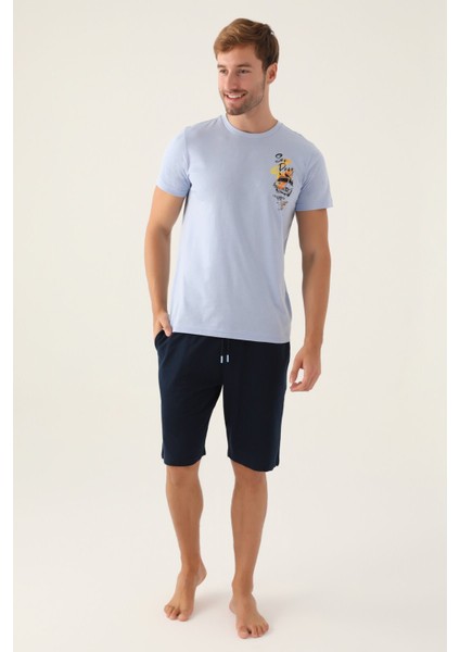 2989 Celebrate Erkek Şort Pijama Takım