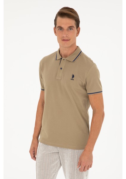 U.S. Polo Assn. Erkek Haki Tişört Basic 50284631-VR027