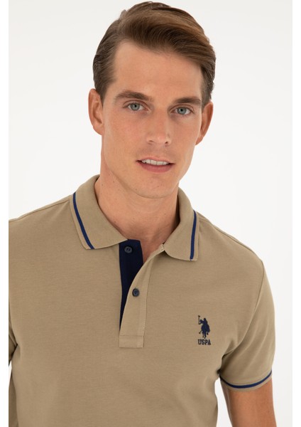 U.S. Polo Assn. Erkek Haki Tişört Basic 50284631-VR027