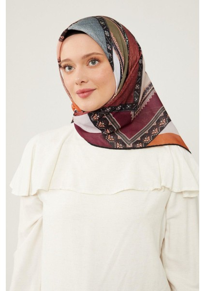 Soft Pamuk Eşarp - 90037-01 Kiremit Kahve